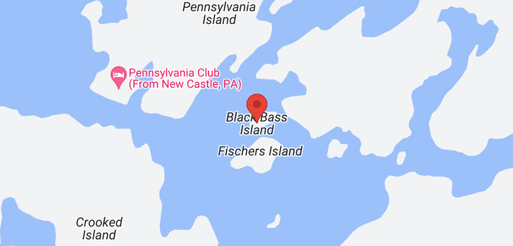 map of B259-1 BLACK BASS ISLAND